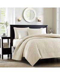 Quebec Coverlet Set King Ivory by   