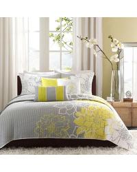 Lola Coverlet Set King Yellow by   