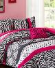Olliix 4 Piece Comforter Set Pink