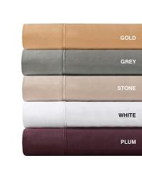 600TC Pima Solid Cotton Sheet Set Queen Gold by   