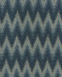Chevron Chenille Indigo by  S Harris 
