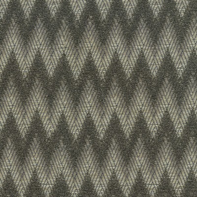 P K Lifestyles Chevron Chenille Sable in Cultural Exchange VI Brown Patterned Chenille  Zig Zag   Fabric