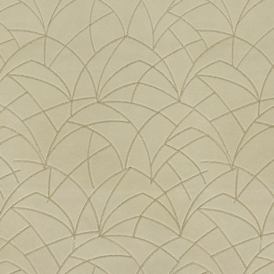 P K Lifestyles Curvature Emb Flax in Expressionist I Beige Crewel and Embroidered   Fabric