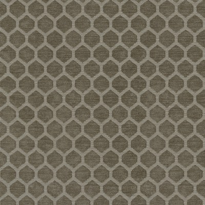 P K Lifestyles Perf Honeycomb Fossil in Performance Plus VI Grey  Blend Geometric   Fabric