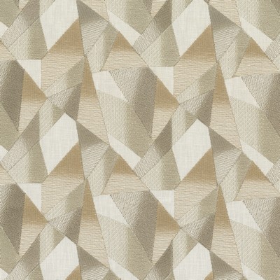P K Lifestyles Prism Emb Quartz in Expressionist I Beige Crewel and Embroidered   Fabric