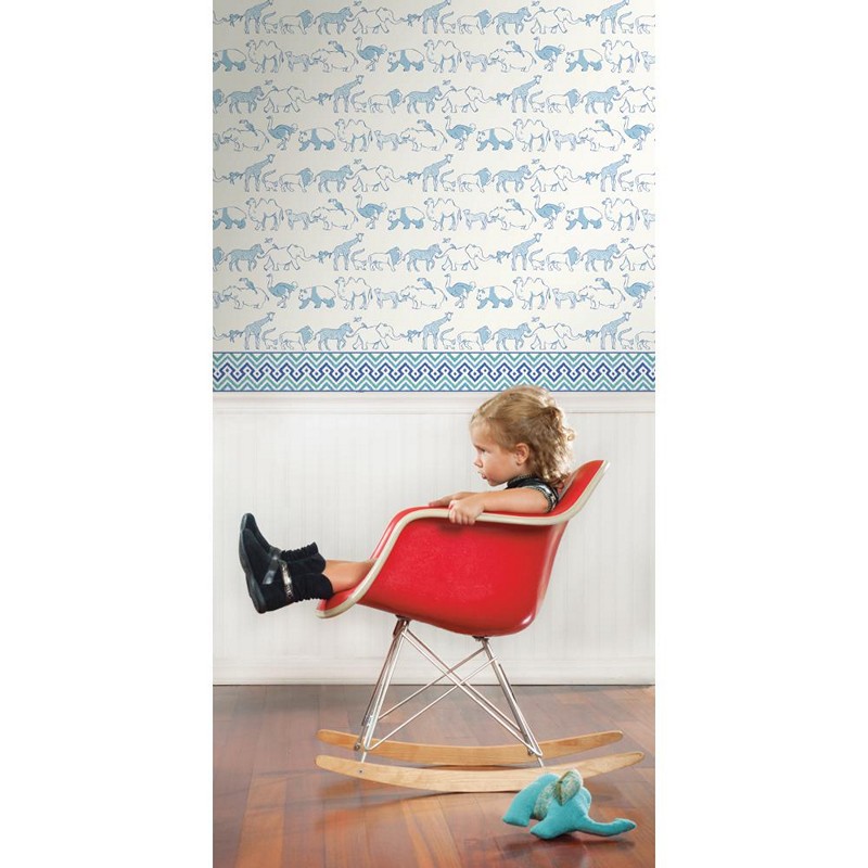 Waverly Wallpaper Painted Meadow Border Wallpaper