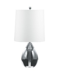 Crystal Teardrop Table Lamp by   