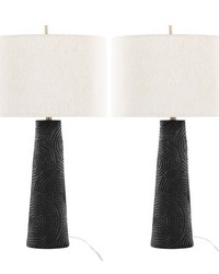 Kona 31in Polyresin Table Lamp Matte Black Polyresin by  Ralph Lauren 