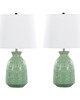 Lumisource Claudia 20in Ceramic Accent Lamp - Set of 2 Sage Green Ceramic