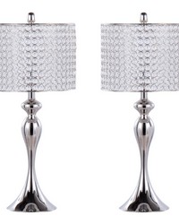 Ashland 27in Metal Table Lamp Polished Nickel by   