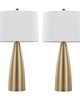 Lumisource Maya 27in Metal Table Lamp - Set of 2 Gold Metal