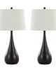 Lumisource Pebble 29in Metal Table Lamp - Set of 2 Oil Rubbed Bronze