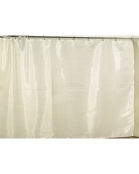 Extra Wide Polyester Fabric Shower Curtain Liner in Ivory by   