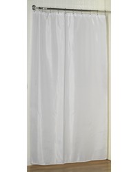 Shower Stall-Sized Polyester Shower Curtain Liner in White by   