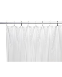 Shower Stall-Sized 5 Gauge Vinyl Shower Curtain Liner in Frosty Clear by   