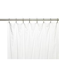 Shower Stall-Sized 5 Gauge Vinyl Shower Curtain Liner in White by   