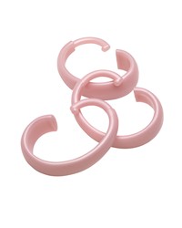 Hang Ease C Type Plastic Shower Curtain Hooks in Rose by   