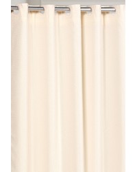 Pre Hooked Waffle Weave Fabric Shower Curtain in Ivory by   