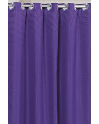 Pre Hooked Waffle Weave Fabric Shower Curtain in Purple by   