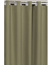 Pre Hooked Waffle Weave Fabric Shower Curtain in Sage by   