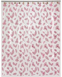 Autumn Leaves Vinyl Shower Curtain in Burgundy by   