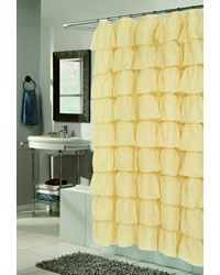 Carmen Polyester Shower Curtain in Gold by   