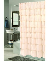 Carmen Polyester Shower Curtain in Ivory by   
