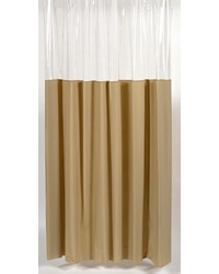 Window Vinyl Shower Curtain in Linen by   