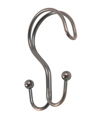 Double Shower Curtain Hook in Oil Rubbed Bronze by   