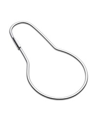 EZ Glide Shower Curtain Hooks in Chrome by   