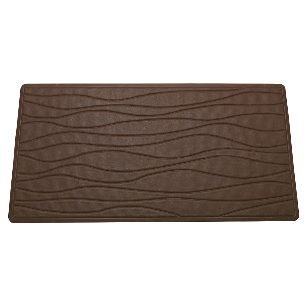 Large SlipResistant Rubber Bath Tub Mat in Brown Accessories