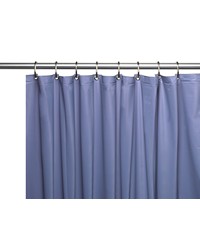 3 Gauge Vinyl Shower Curtain Liner w Weighted Magnets and Metal Grommets in Slate by   