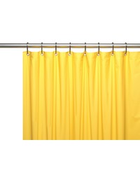Hotel Collection 8 Gauge Vinyl Shower Curtain Liner w Metal Grommets in Canary Yellow by   