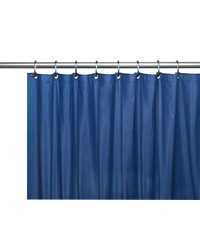 Hotel Collection 8 Gauge Vinyl Shower Curtain Liner w Metal Grommets in Monaco Blue by   
