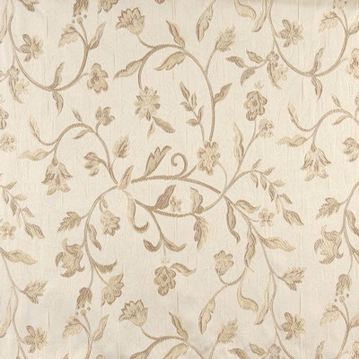 Charlotte Fabrics 10011-04 Drapery Woven  Blend Fire Rated Fabric High Performance CA 117 Vine and Flower 