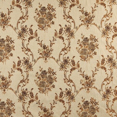 Charlotte Fabrics 10014-05 Drapery Woven  Blend Fire Rated Fabric High Performance CA 117 Vine and Flower 