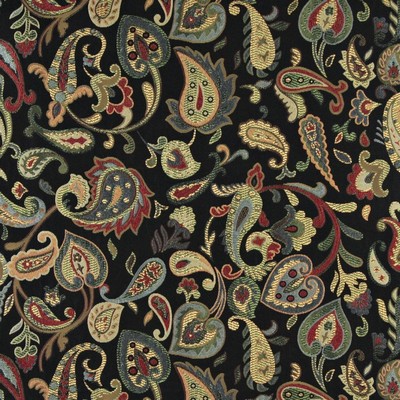 Charlotte Fabrics 10021-03 Drapery Woven  Blend Fire Rated Fabric High Performance CA 117 Classic Paisley 