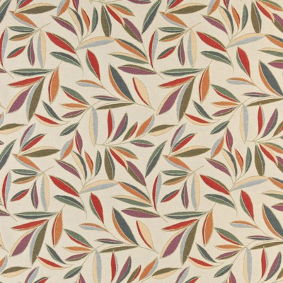 Charlotte Fabrics 10022-01 Drapery cotton  Blend Fire Rated Fabric Heavy Duty CA 117 Leaves and Trees 