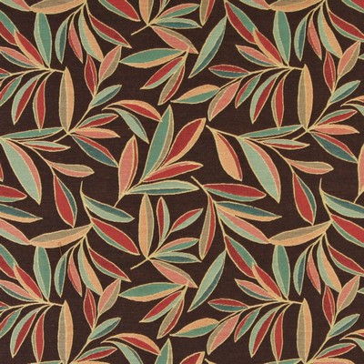 Charlotte Fabrics 10022-02 Drapery cotton  Blend Fire Rated Fabric Heavy Duty CA 117 Leaves and Trees 