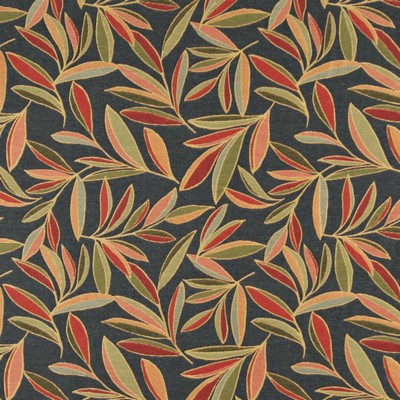 Charlotte Fabrics 10022-03 Drapery cotton  Blend Fire Rated Fabric Heavy Duty CA 117 Leaves and Trees 