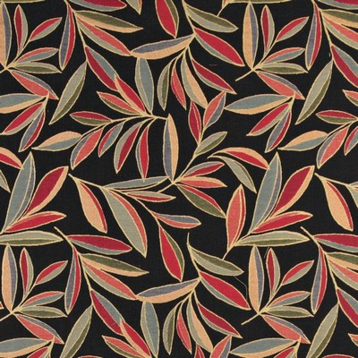 Charlotte Fabrics 10022-04 Drapery cotton  Blend Fire Rated Fabric Heavy Duty CA 117 Leaves and Trees 