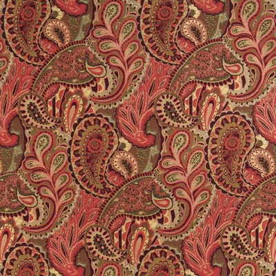 Charlotte Fabrics 10024-02 Drapery cotton  Blend Fire Rated Fabric High Performance CA 117 Classic Paisley 