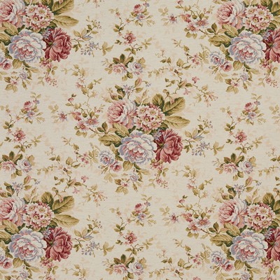 Charlotte Fabrics 10800-01 Drapery Polyester  Blend Fire Rated Fabric High Performance CA 117 Flower Bouquet 