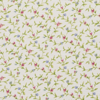 Charlotte Fabrics 10850-01 Drapery Cotton  Blend Fire Rated Fabric High Performance CA 117 Small Print Floral 