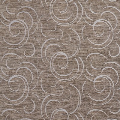Charlotte Fabrics 1642 Sand Swirl Brown Upholstery Woven  Blend Fire Rated Fabric High Wear Commercial Upholstery CA 117 Geometric Contemporary Tapestry 