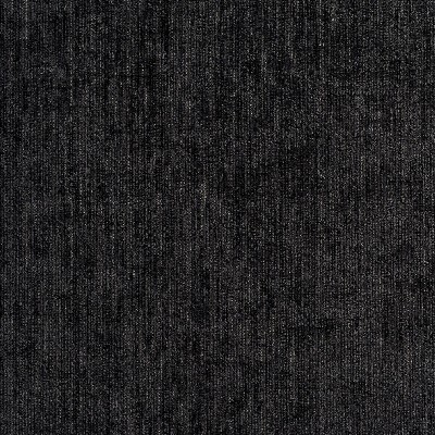 Charlotte Fabrics 1907 Onyx Black woven  Blend Fire Rated Fabric Solid Color Chenille Medium Duty CA 117 Solid Color 