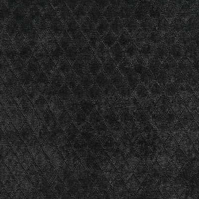 Charlotte Fabrics 1915 Onyx Black woven  Blend Fire Rated Fabric Patterned Chenille Heavy Duty CA 117 Solid Color 