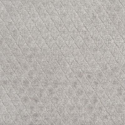 Charlotte Fabrics 1920 Platinum Silver woven  Blend Fire Rated Fabric Heavy Duty CA 117 Quilted Matelasse 