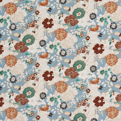 Charlotte Fabrics 20420-03 Drapery polyester Fire Rated Fabric Heavy Duty CA 117 Modern Floral 