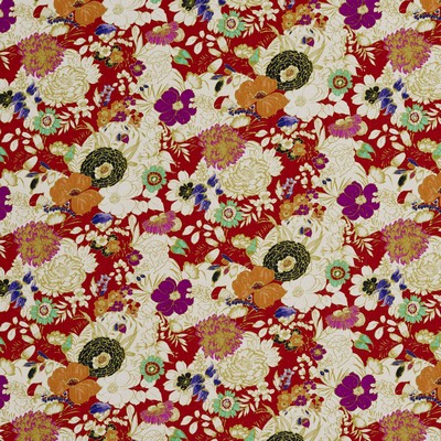 Charlotte Fabrics 20420-04 Drapery polyester Fire Rated Fabric Heavy Duty CA 117 Modern Floral 